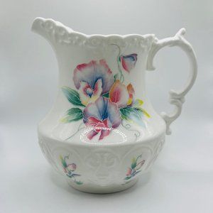 VINTAGE CERAMIC AYNSLEY LITTLE SWEETHEARTS JUICE WATER TEA PITCHER